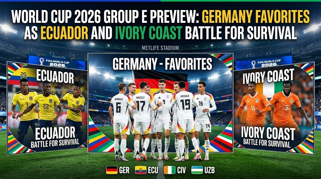 World Cup 2026 Group E Preview: Germany Favorites as Ecuador and Ivory Coast Battle for Survival