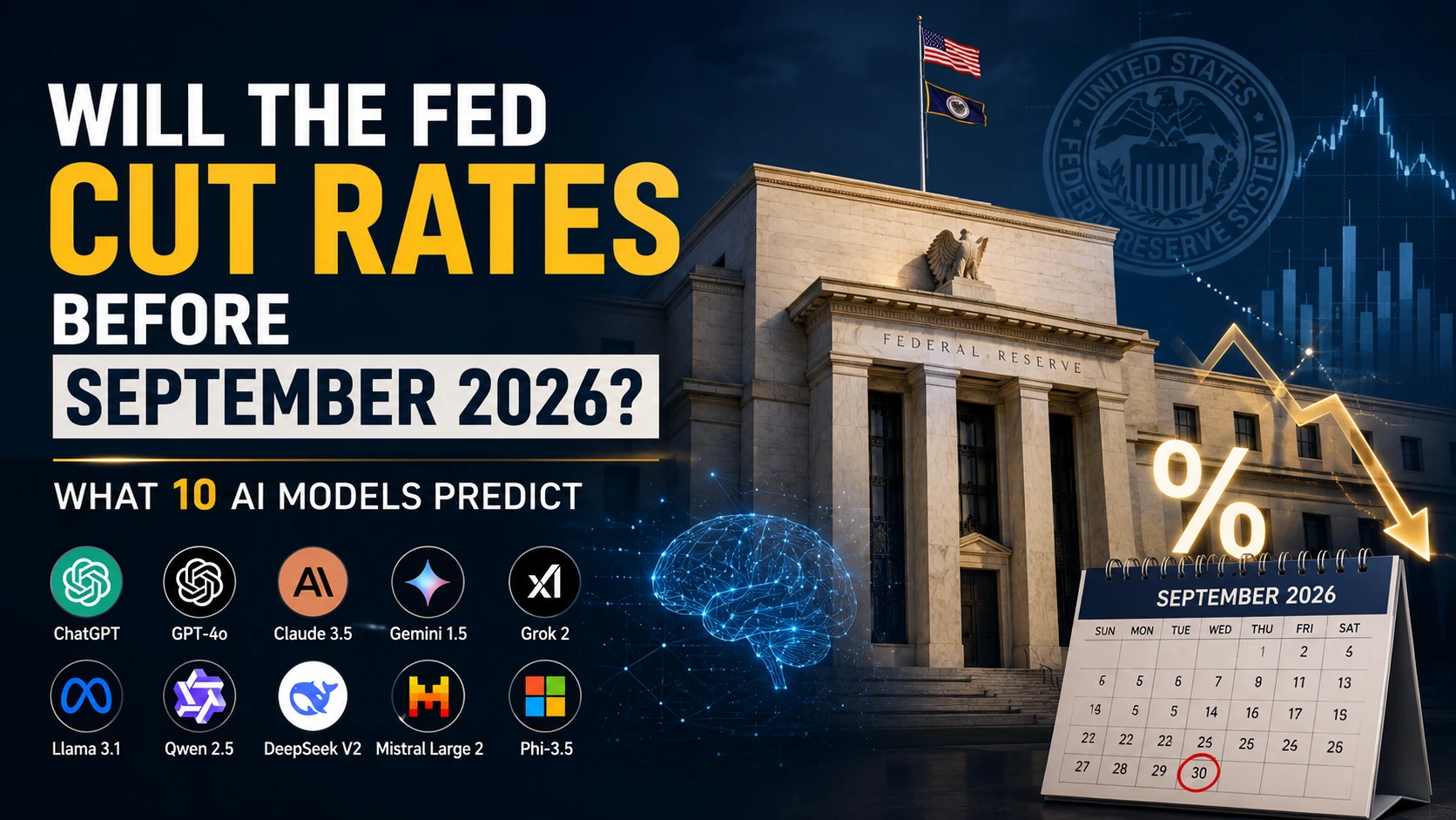 Will the Fed Cut Rates Before September 2026? What 10 AI Models Predict